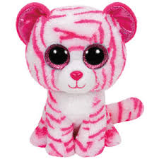 PELUCHE TY BABIES ASIA-WHITE TIGER  15 CM