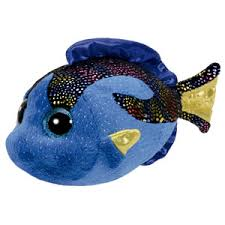 PELUCHE TY AQUA BLUE FISH  15 CM