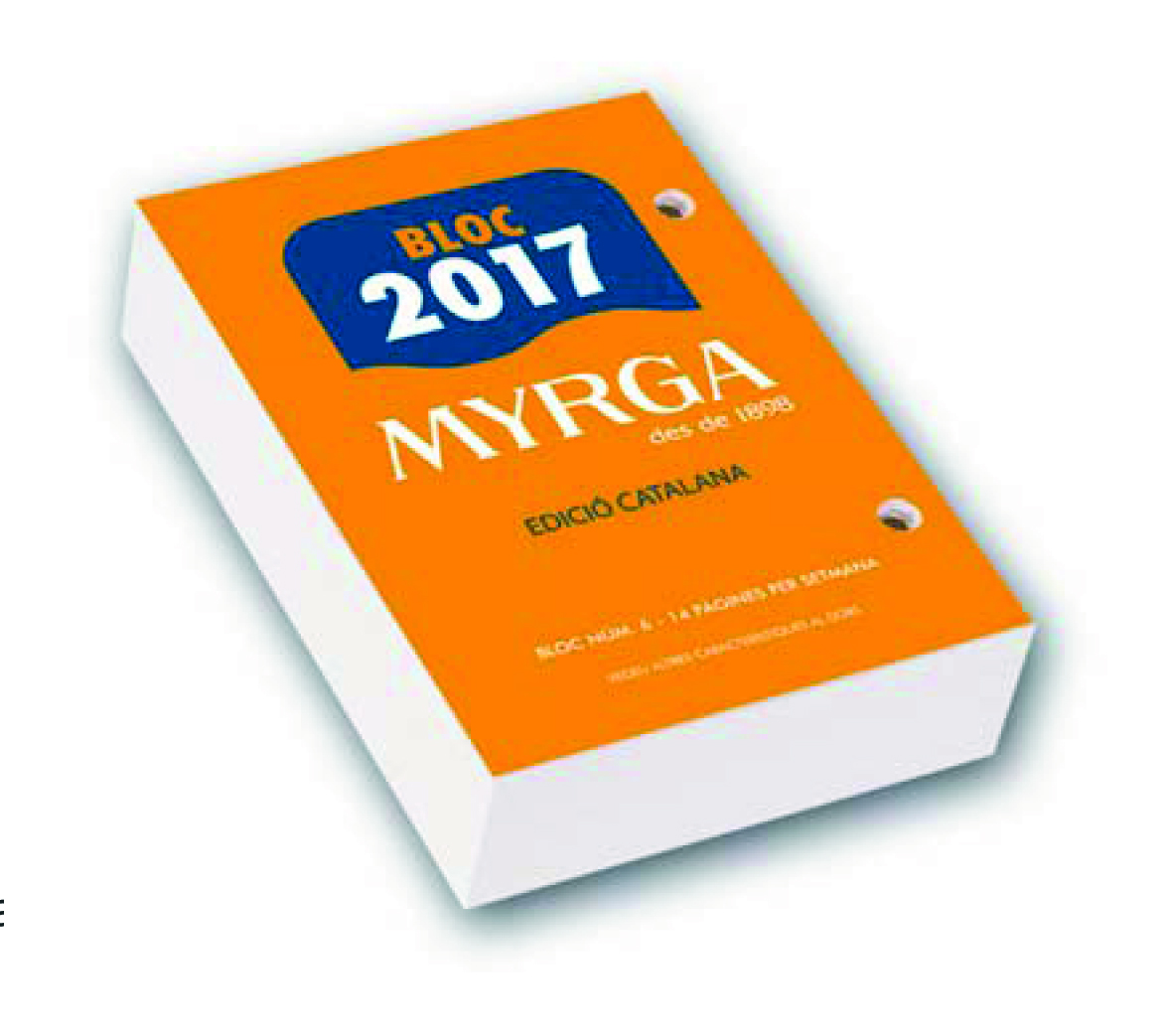 BLOC MYRGA CATALA 2017 Nº 6 REF. 1106