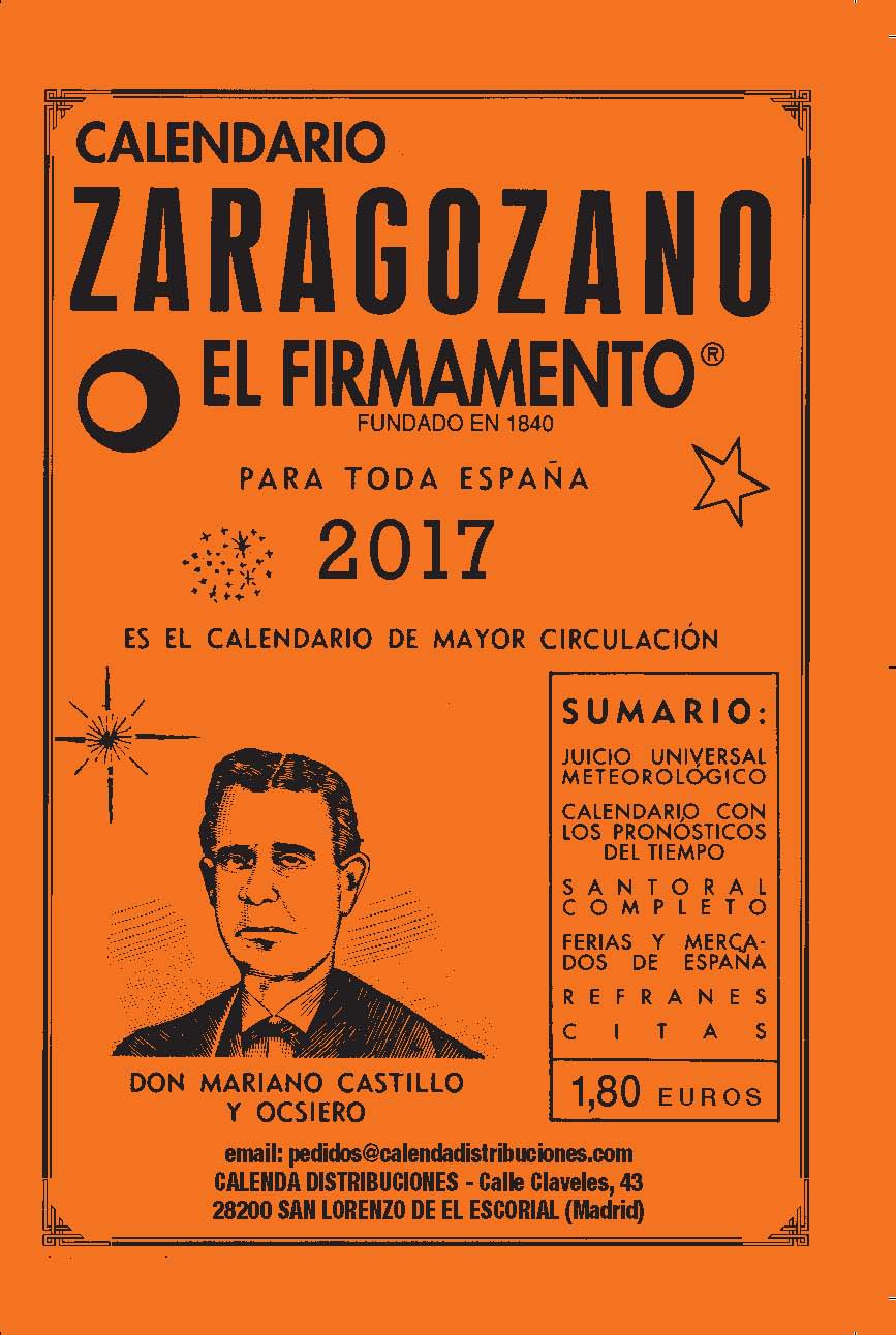 2017 CALENDARIO ZARAGOZANO EL FIRMAMENTO
